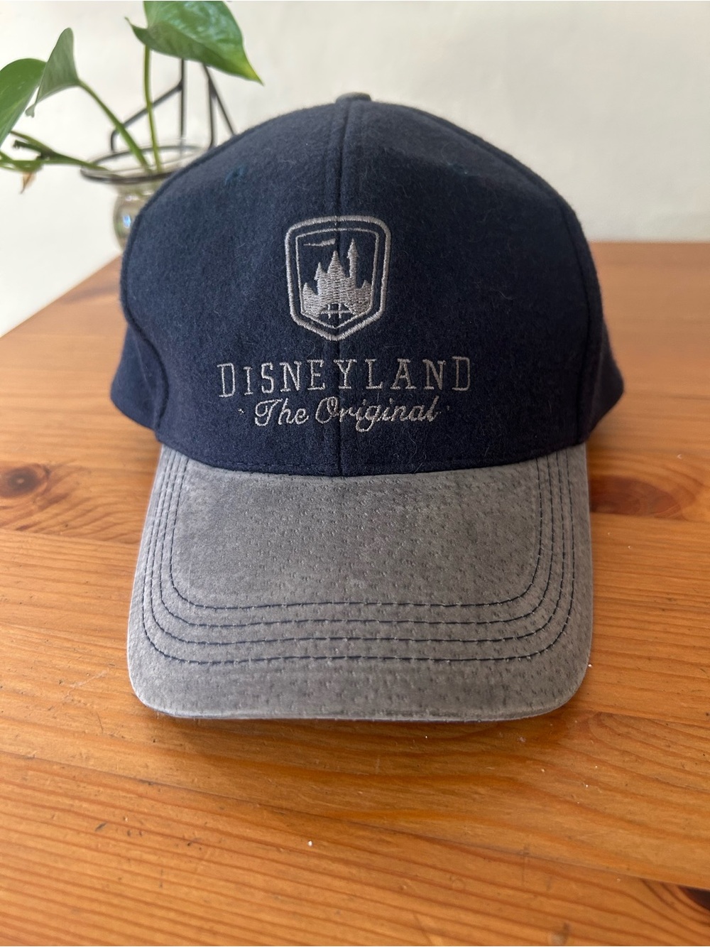 Disney Navy and Gray Disneyland Crest Baseball Cap